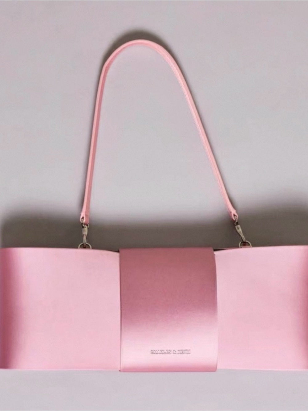 New Charles & Keith Satin Ribbon bag